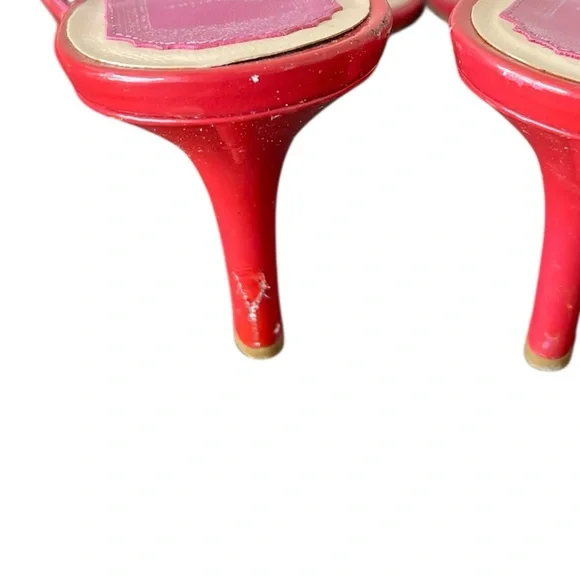 Dior Pink Patent Leather Bow Sandals Size 38 - Picture 5 of 8